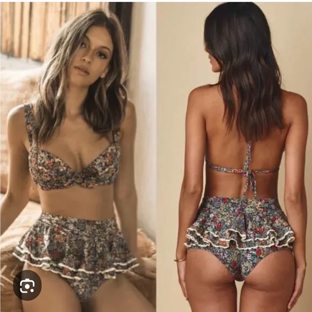 RARE Montce swim oxana top and bottom.